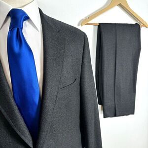 JP Tilford Samuelsohn Men's Laine Wool Cashmere & Mink Charcoal Suit 43-35 Reg‎